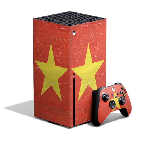 Vietnam Flag Distressed Xbox Series X Skins